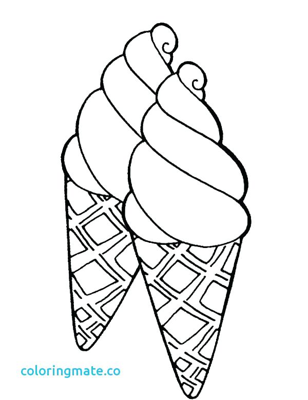 600x779 Free Printable Ice Cream Cone Coloring Pages Kids Coloring Free