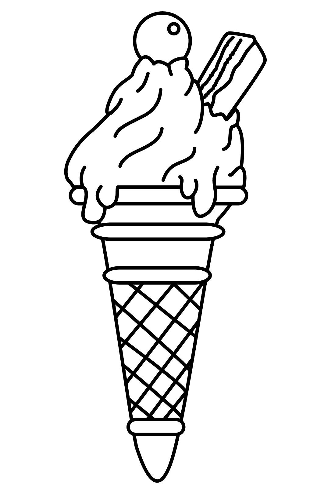 1017x1614 Ice Cream Coloring Pages For Free Download