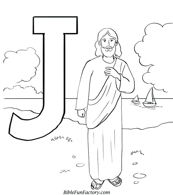 736x830 Free Printable Jesus Coloring Pages J For Coloring Page Free