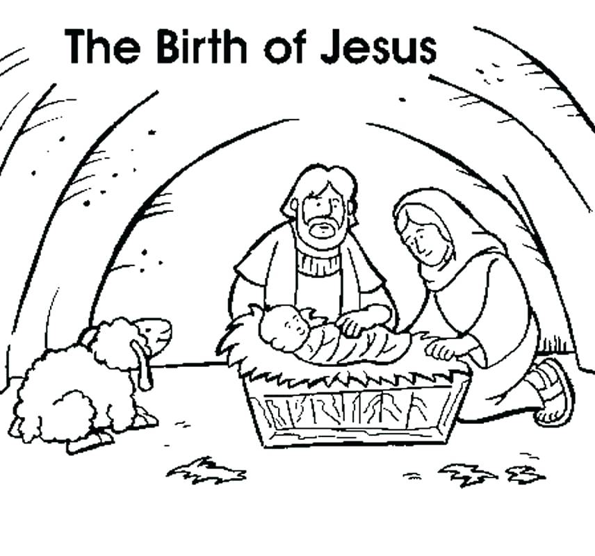 856x800 Jesus Coloring Page Printable Free Coloring Pages Birth