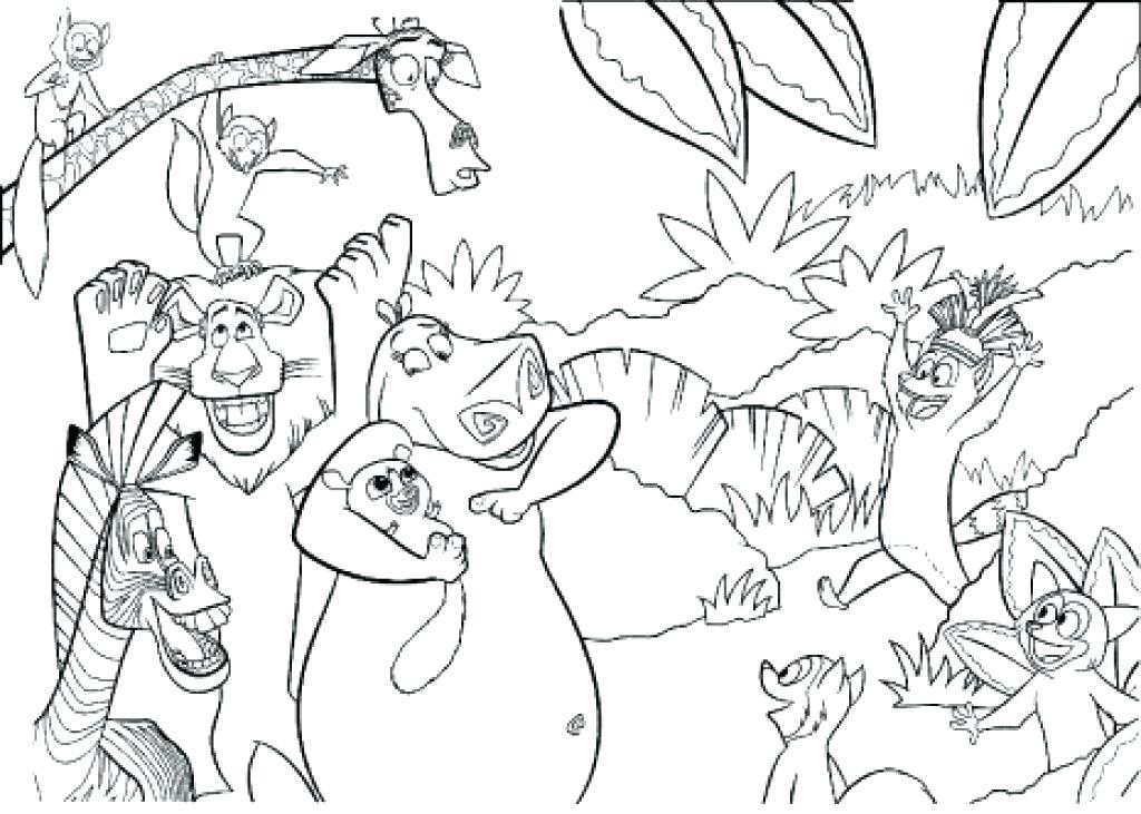 1024x731 Jungle Coloring Page Tropical Coloring Page Tropical Color Jungle