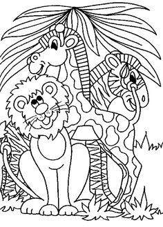 236x329 Printable Jungle Animals Coloring Pages Jungle Animals