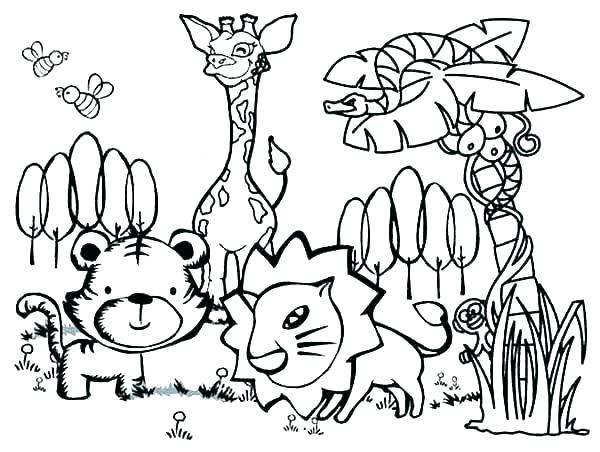 600x452 Printable Animals Coloring Pages