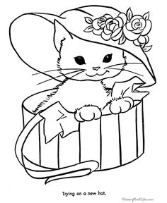 236x288 Coloring Sheets, Kitten Coloring Page, Cats And Kittens Pets