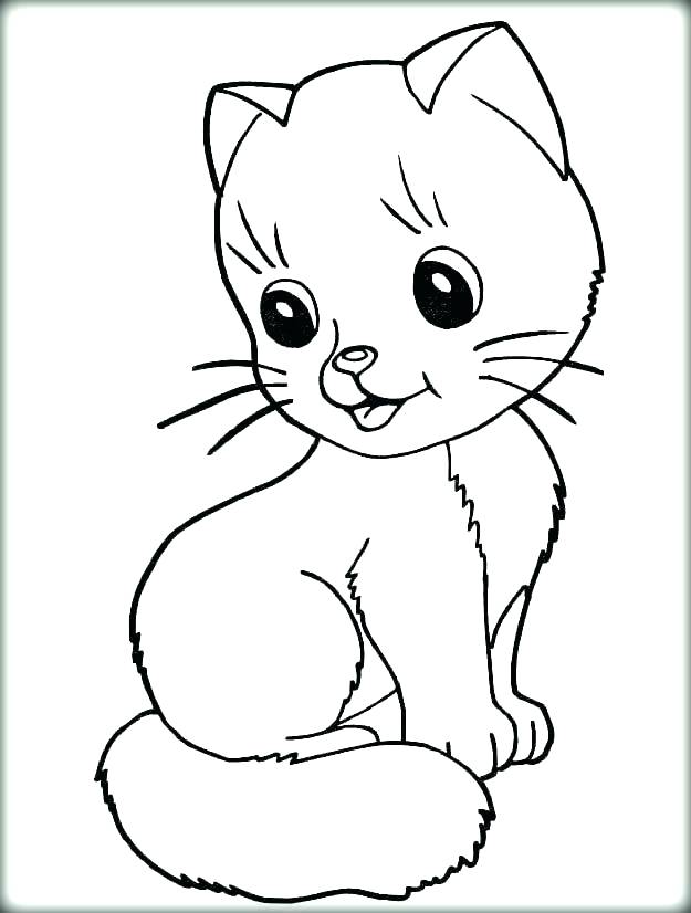 625x826 Cute Kitten Coloring Pages Free Printable Coloring Pages