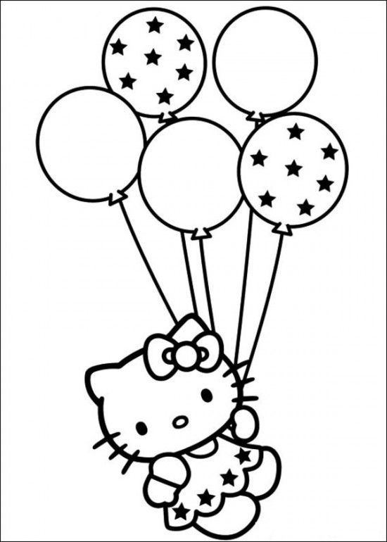 550x770 Hello Kitty Coloring Pages Free To Print