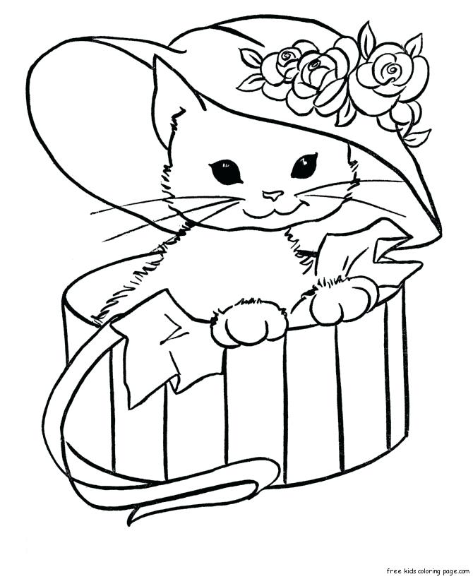 670x820 Kitty Color Pages Hello Kitty Coloring Pages Free Printable Kitty