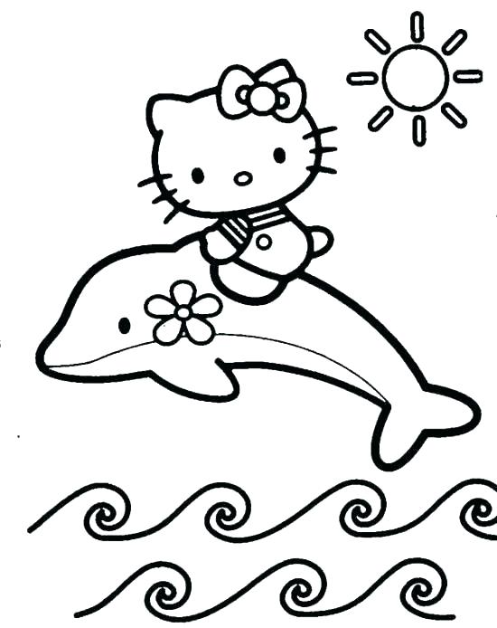 550x694 Free Hello Kitty Coloring Pages