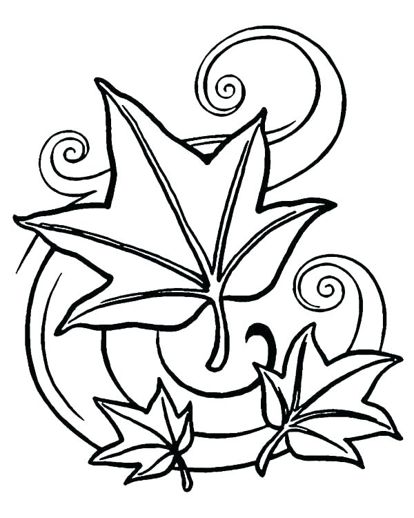 600x750 Coloring Page Leaf Autumn Coloring Pages Free Printable Autumn