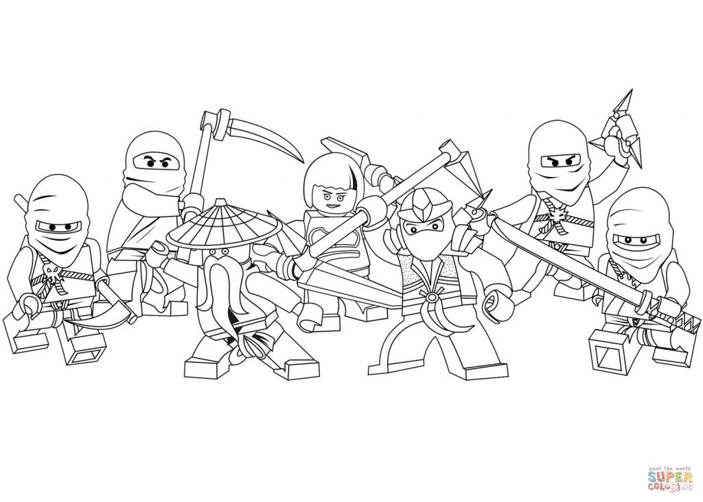 1024x732 Ninjago Coloring Pages Free