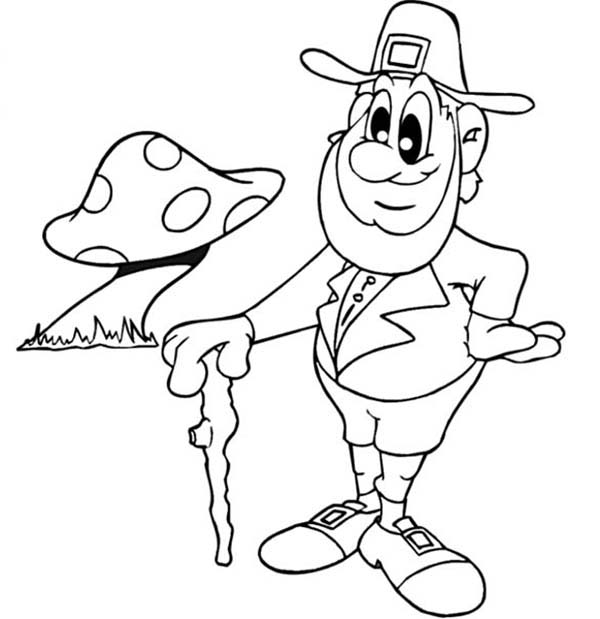 600x619 Leprechaun Coloring Pages