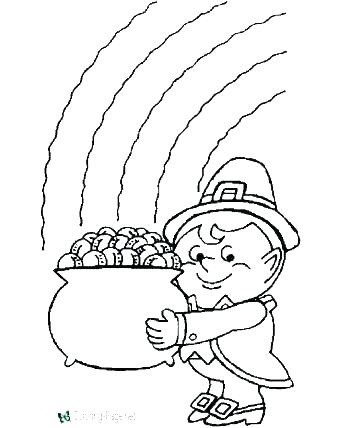 350x428 Leprechaun Color Pages Free Wealth Leprechaun Coloring Sheets