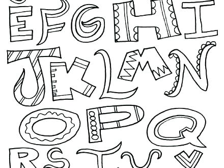 Free Printable Letter Coloring Pages at GetDrawings | Free download
