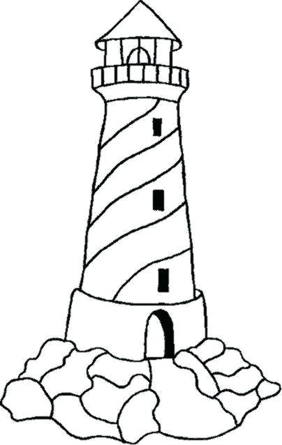 404x638 Lighthouse Coloring Page Lighthouse With Moon Coloring Page Free