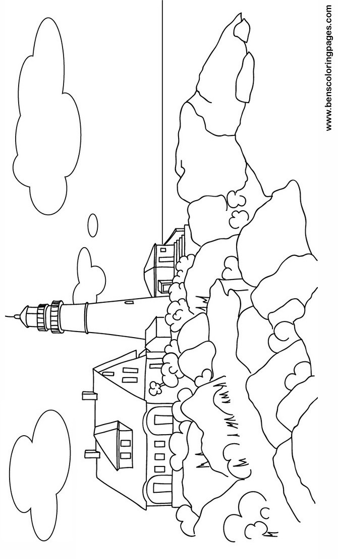 670x1106 Neoteric Design Inspiration Lighthouse Coloring Pages Free