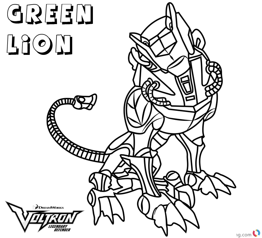900x820 Voltron Coloring Pages Green Lion