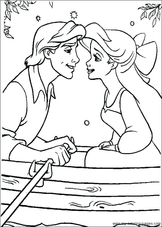 567x794 Little Mermaid Coloring Pages To Print Little Mermaid Coloring