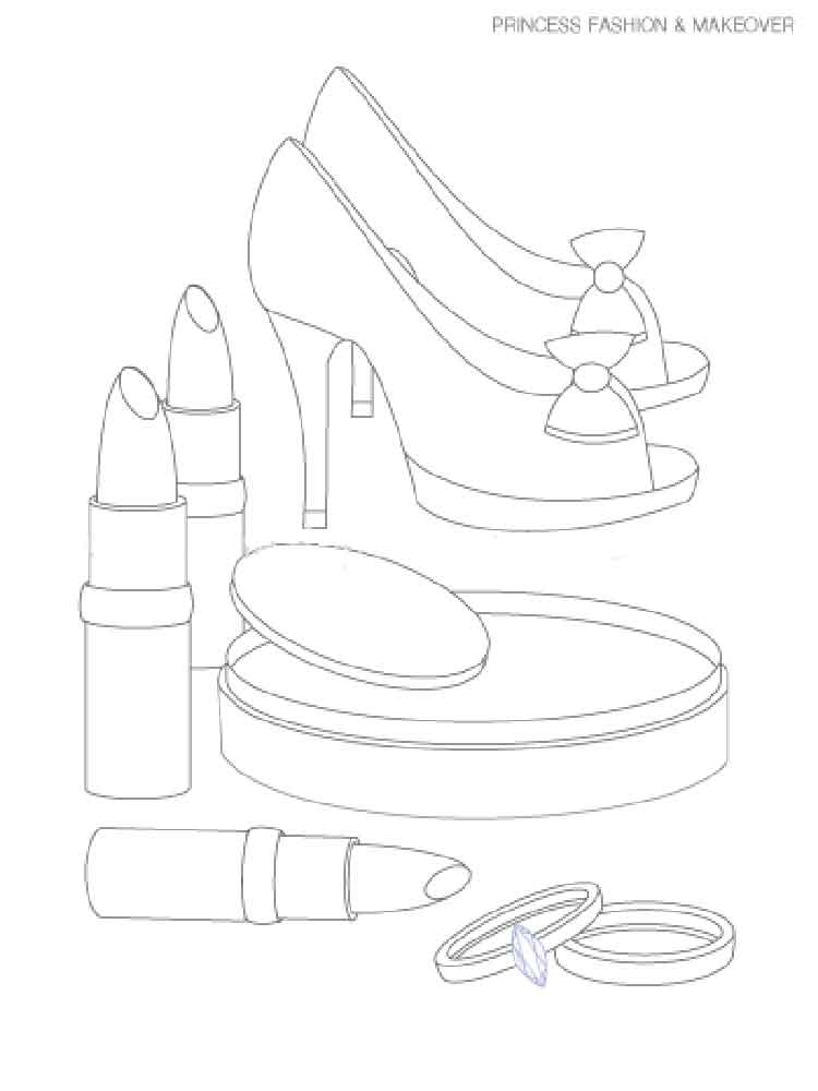 750x1000 Makeup Coloring Pages Printable Coloring Pages