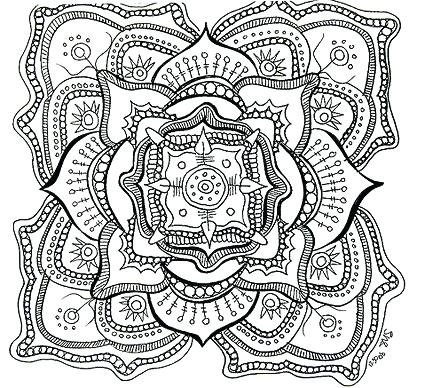 425x388 Mandala Coloring Pages Printable Mandala Coloring Pages Printable