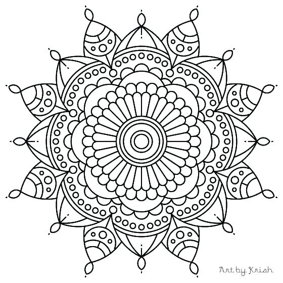 560x560 Mandala Coloring Pages For Adults
