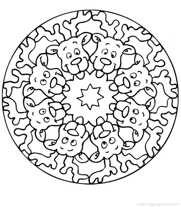 700x800 Printable Mandala Coloring Pages For Kids Downloadable Coloring