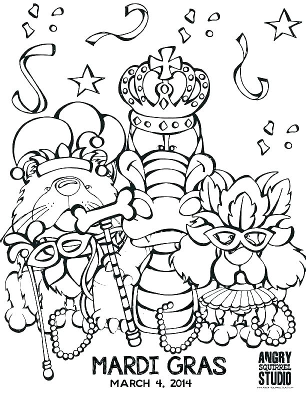 612x792 Mardi Gras Coloring Pages Free Printable Coloring Masks Coloring