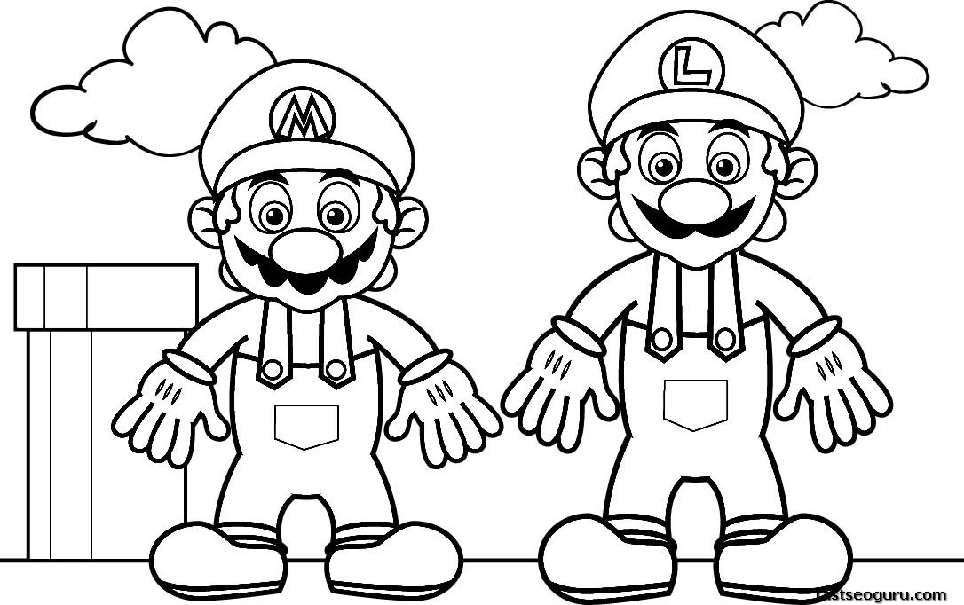 1086x682 Free Printable Mario Coloring Pages Printable Coloring Sheets