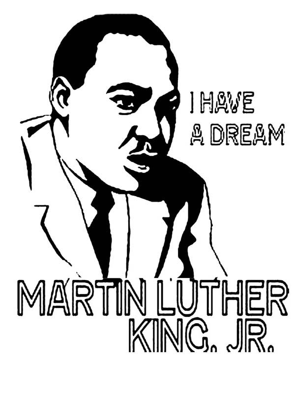 600x807 Martin Luther King Coloring Pages