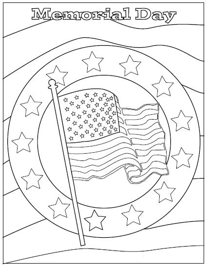 427x549 Memorial Day Coloring Pages For Preschoolers Free Printable
