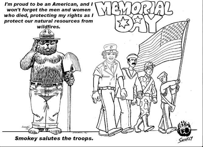 667x485 Free Printable Memorial Day Coloring Pages