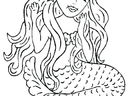 440x330 Printable Mermaid Coloring Pages Baby Mermaid Coloring Pages Free