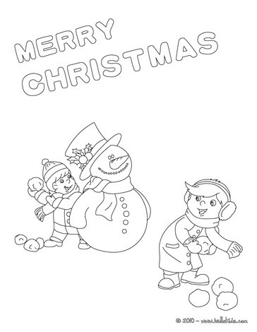 364x470 Merry Christmas Cards Coloring Pages