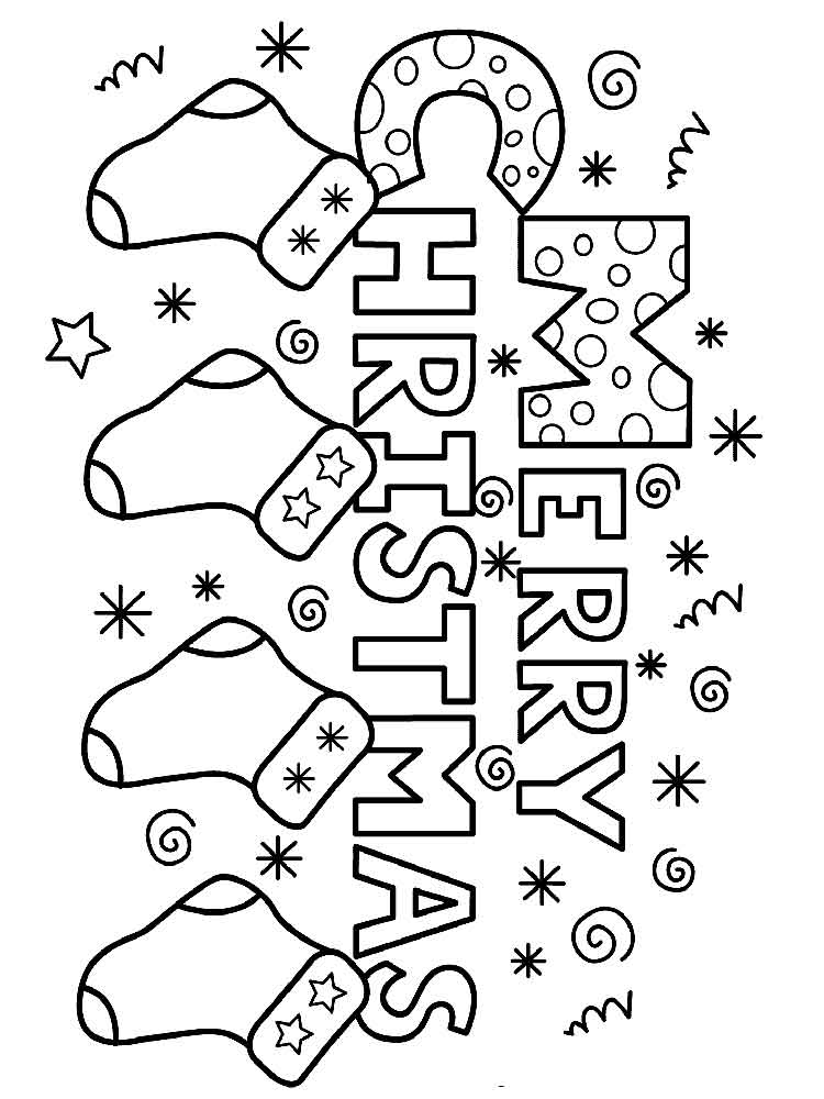 750x1000 Merry Christmas Coloring Pages Free Printable Merry Christmas