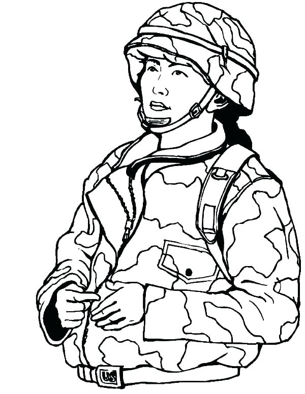 600x776 Free Printable Military Coloring Pages