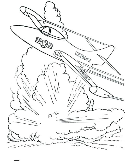 550x672 Military Coloring Page