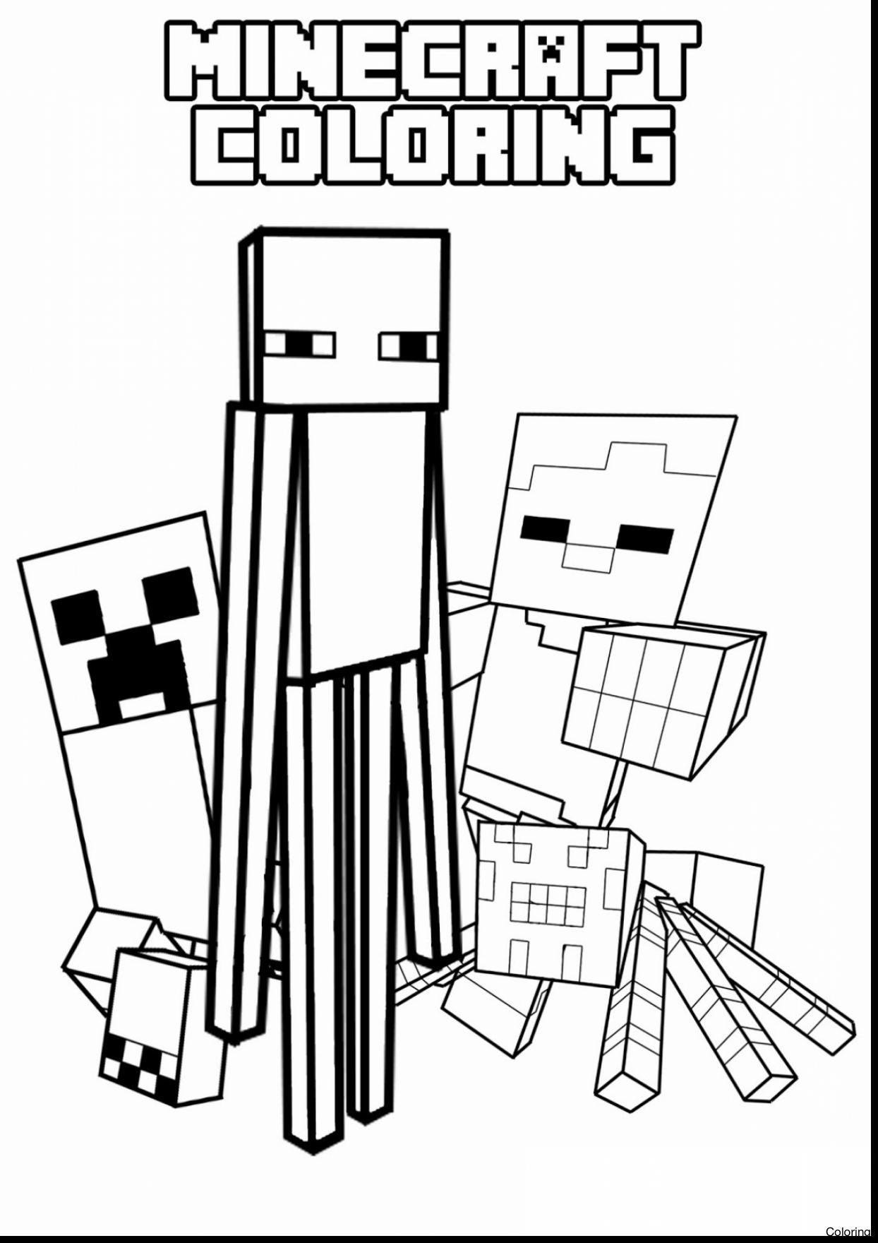 1244x1760 Minecraft Coloring Pages Free Printable Picturesque