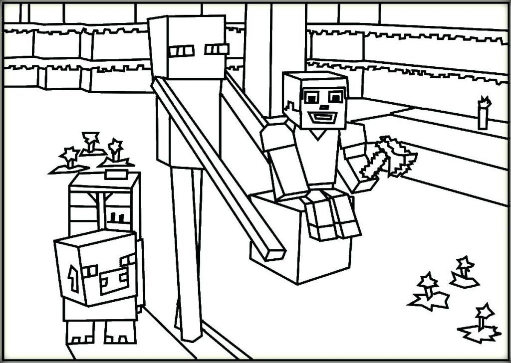 1024x728 Coloring Pages Printable Minecraft Coloring Pages Free Creeper