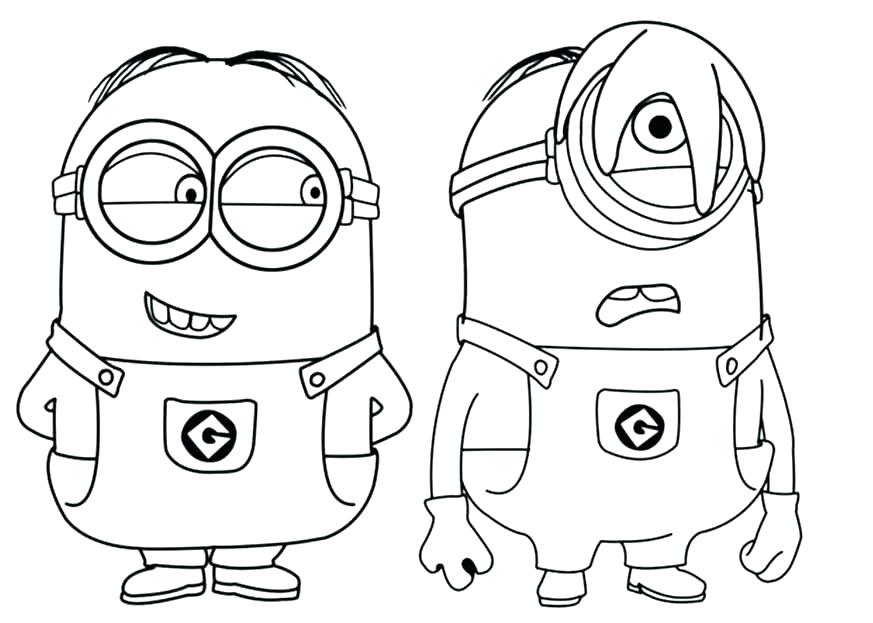873x623 Minion Coloring Pages Minion Coloring Pages Minion Bob Printable