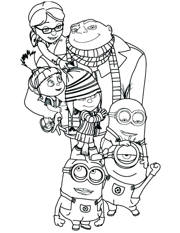 592x766 Free Minion Bob Coloring Pages Printable Coloring Minion Coloring