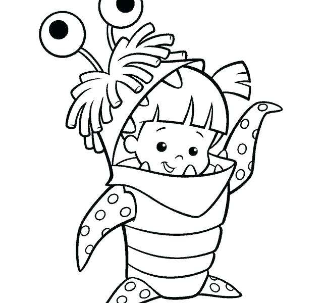 640x600 Monster Coloring Pages