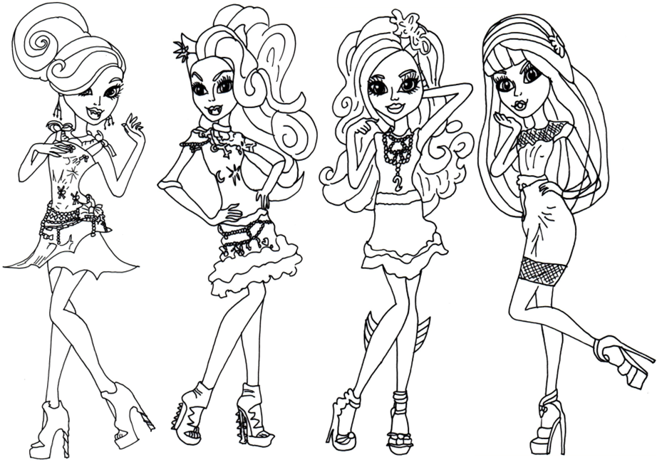 922x649 Free Printable Monster High Coloring Pages Monster High Coloring