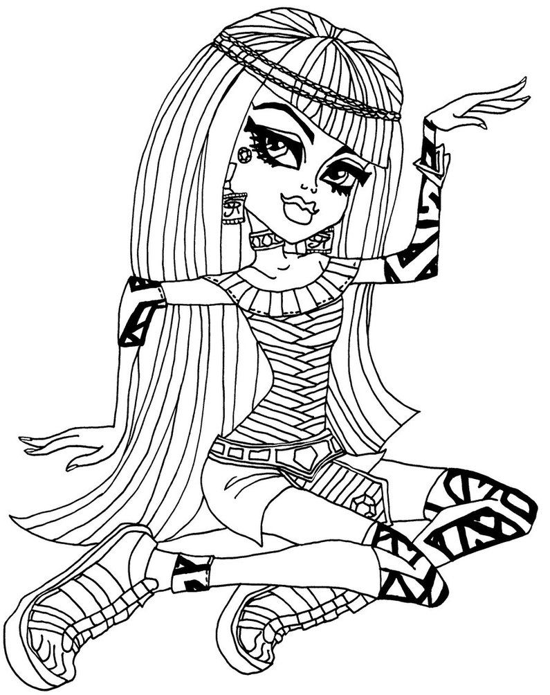795x1004 Free Printable Monster High Coloring Pages For Kids Colorear