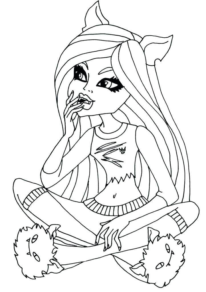 722x1024 Monster High Coloring Pages For Free Free Monster High Coloring