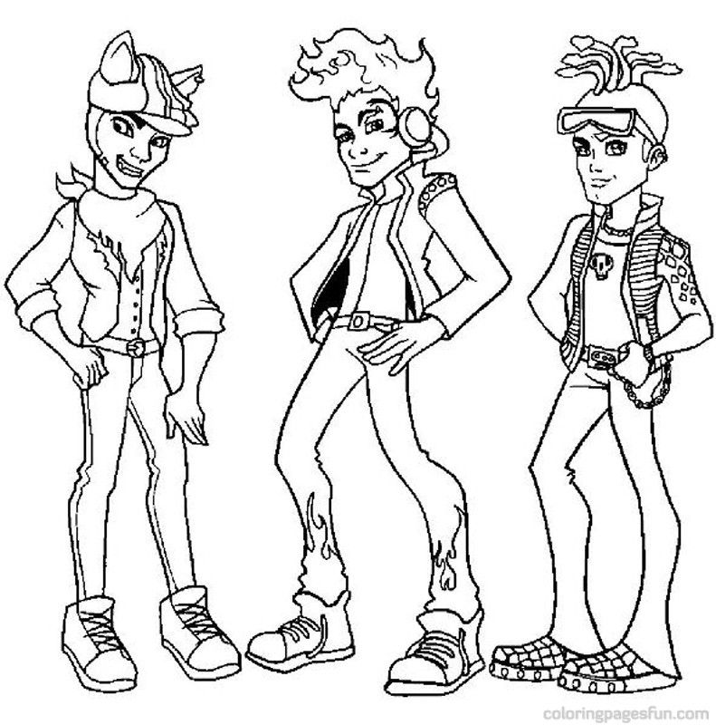 791x800 Monster High Monster High Boys Coloring Pages