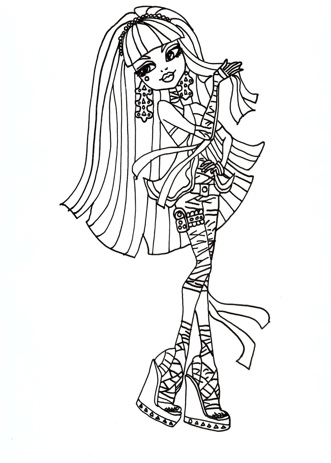 1144x1600 Free Printable Monster High Coloring Pages Cleo De Nile Coloring