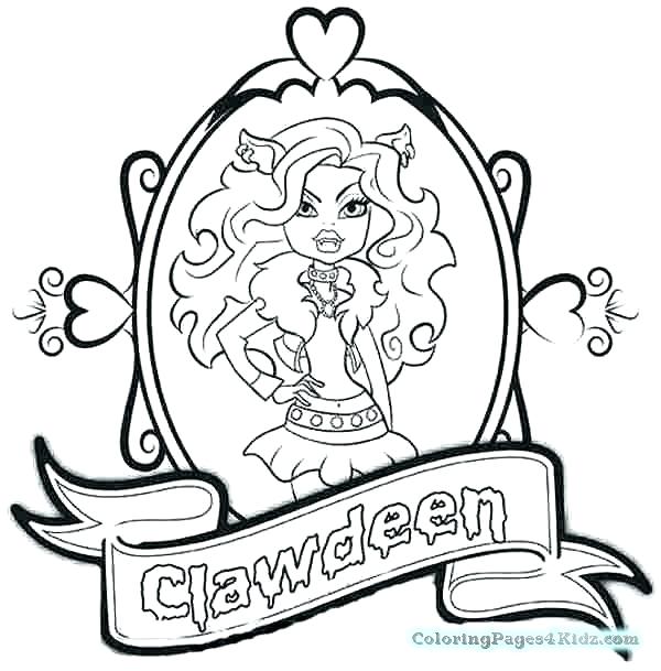 600x609 Monster High Baby Coloring Pages To Print