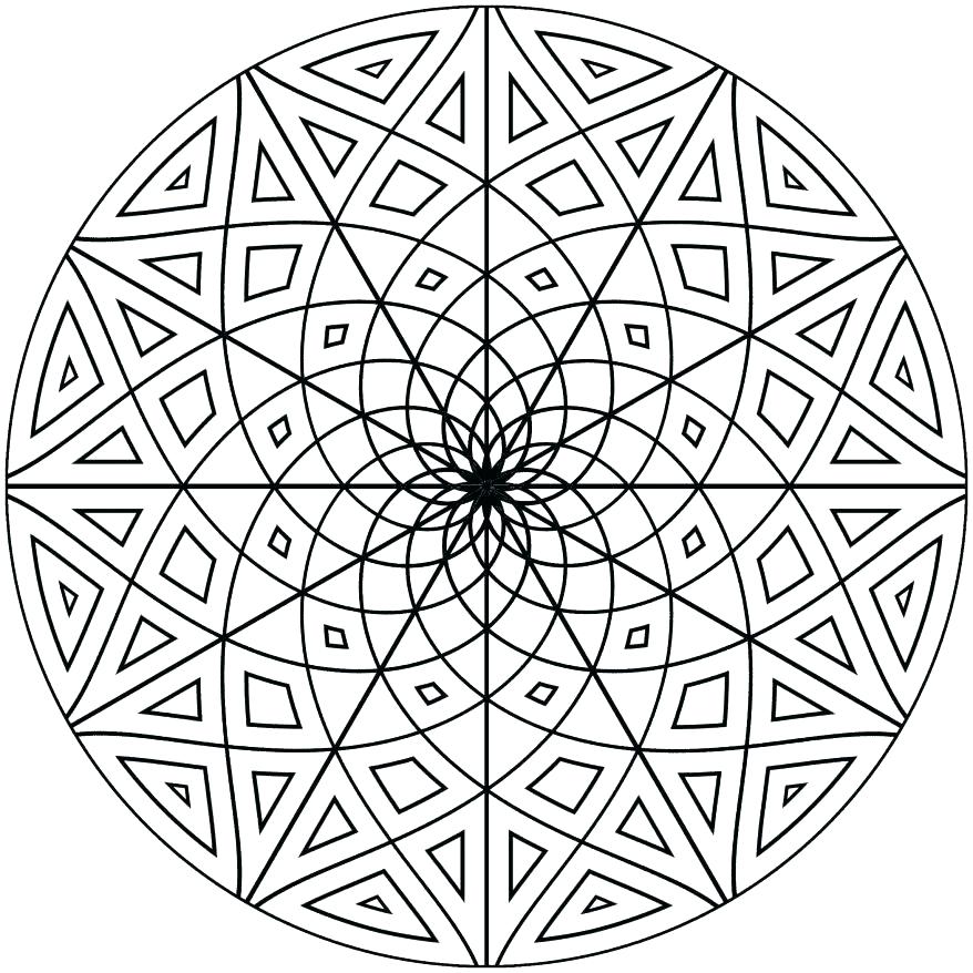 878x878 Free Printable Mosaic Coloring Pages For Adults Color Interesting