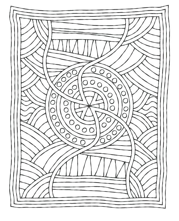 600x741 Free Printable Mosaic Coloring Pages For Adults Printable Coloring