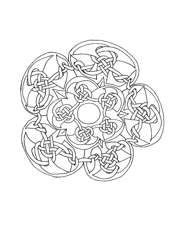 600x776 Free Mosaic Coloring Pages Mandala Coloring Pages For Adults Free