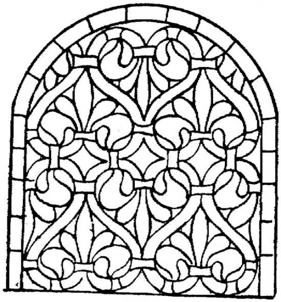 550x590 Free Printable Mosaic Coloring Pages